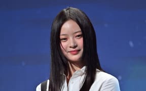 K-pop girl group 'NewJeans' member Hanni attends an appointment ceremony of the 2024 Korea Tourism Honorary Ambassador at a hotel in Seoul on 11 July, 2024.
