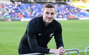 Chris Wood on the sidelines at Eden Park, 2023.