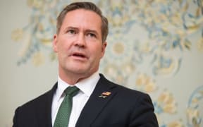 US National Security Advisor Mike Waltz speaks with the media following meetings with a Ukrainian delegation in Jeddah, Saudi Arabia, March 11, 2025. In the Saudi-hosted talks, Ukraine is to present the US with a plan for a partial ceasefire with Russia, hoping to restore support from its key benefactor, which under President Donald Trump has demanded concessions to end the three-year war. (Photo by SAUL LOEB / POOL / AFP)