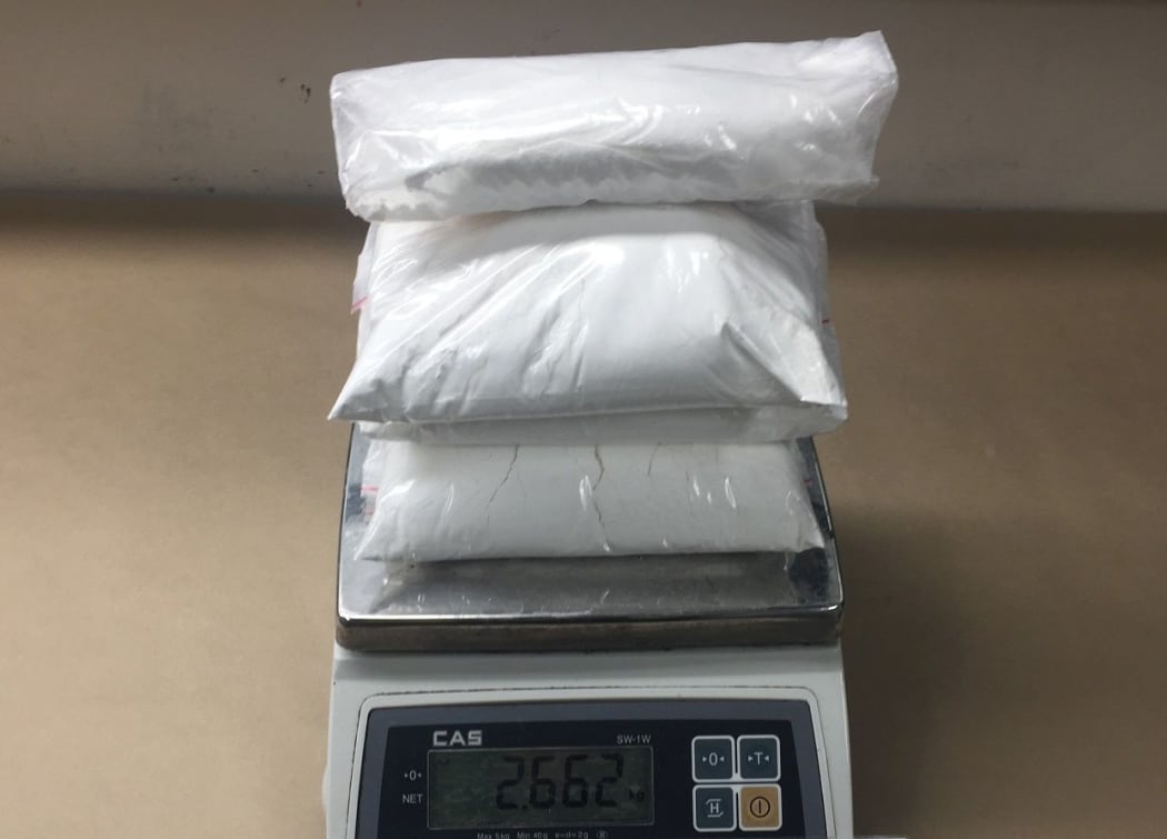 The cocaine seized at Auckland Airport weight 2.6kg.