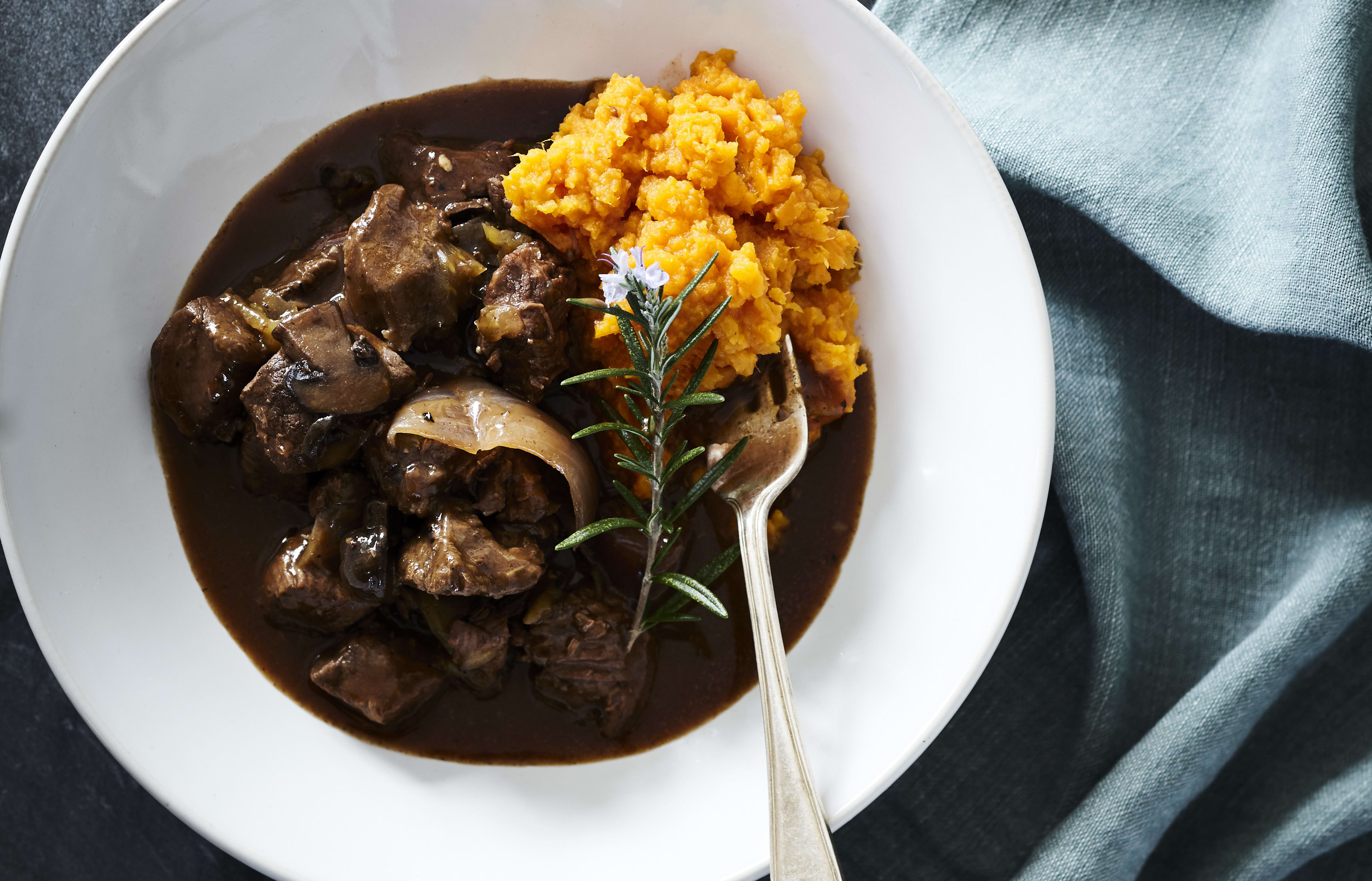 Beef Soaked and Braised in Red Wine
