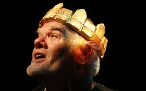 01 06 2023 NEWS PHOTO MARTIN DE RUYTER/STUFF

Mark Hadlow and Lara Macgregor perform in The Professional Theatre production, Mr & Mrs Macbeth of Dodson Valley Rd, at the Theatre Royal.