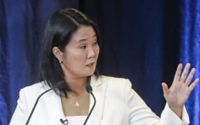 Peruvian presidential candidate, right-winger Keiko Fujimori.