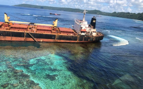 MV Solomon Trader oil spill on Rennell Island, Solomon Islands.