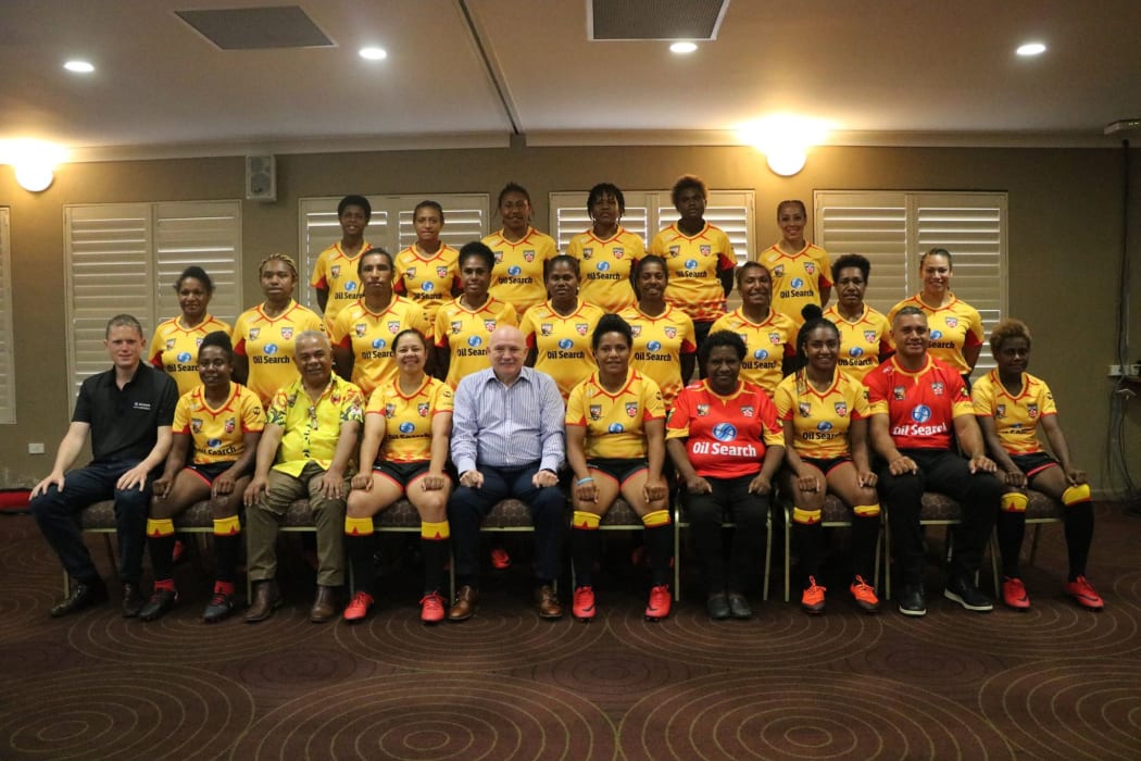 The PNG Orchids team that faced Australia.