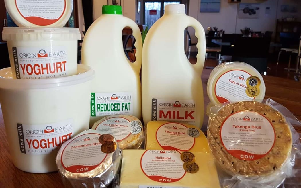 Origin Earth produce a range of milk, cheese and yoghurt products.