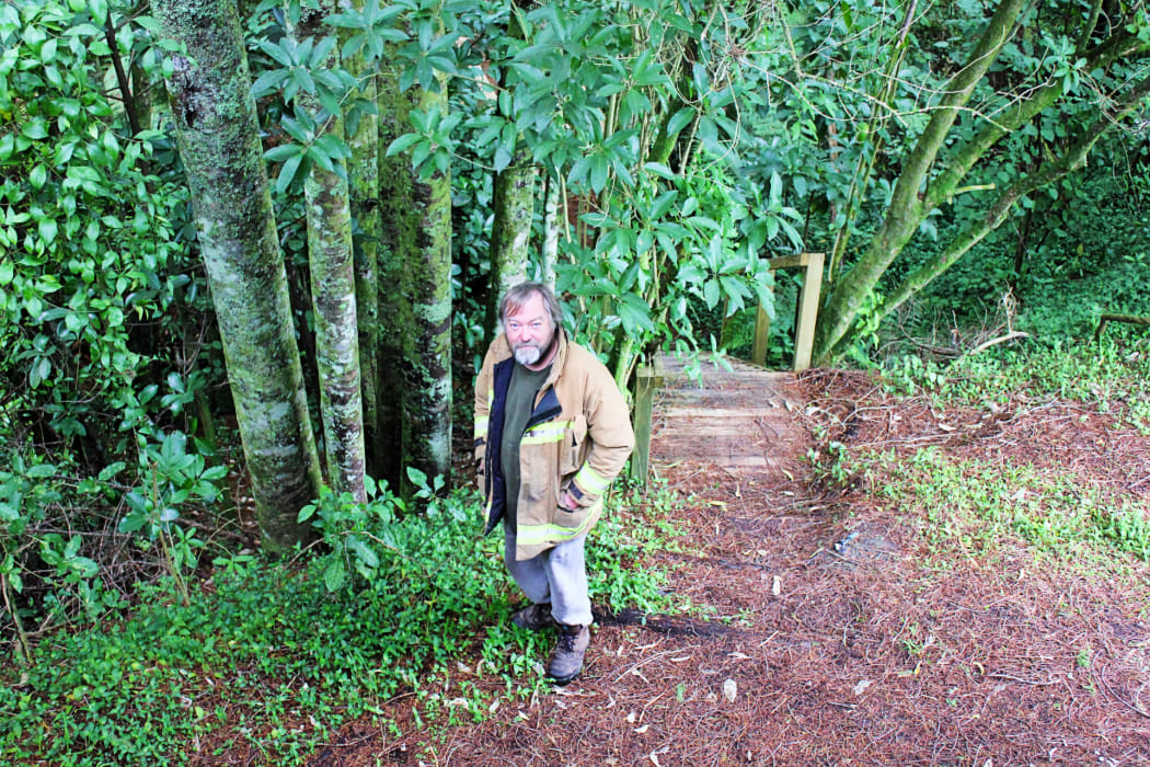 Pete Wyatt says what he loves most about Kāwai Purapura is he can live amongst the birds, streams and bush, but is still in the middle of Auckland.