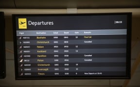 Flights from Wellington airport were delayed.