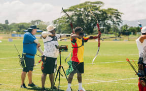 Pacific Games archery competition.