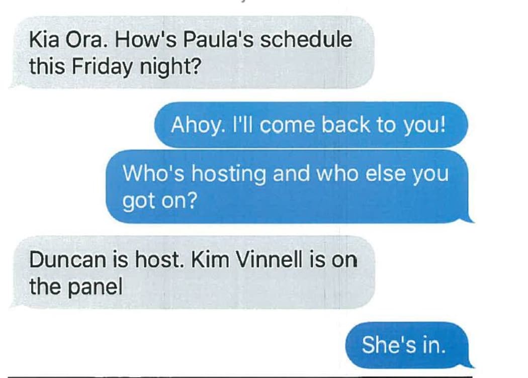 Paula Bennett press sec texts