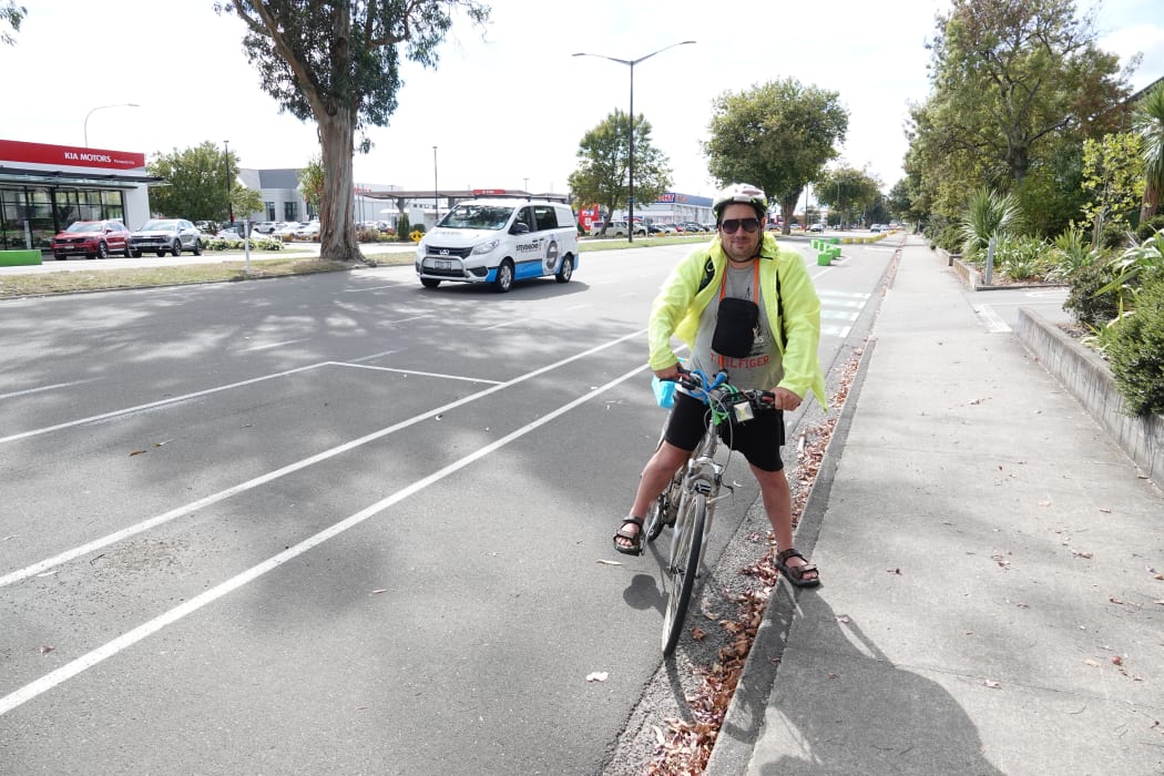 Ronald Medland says he hopes the separated cycleway is here to stay.
