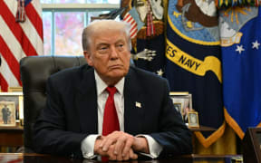 US President Donald Trump in the Oval Office of the White House in Washington, DC, on 21 November, 2025.