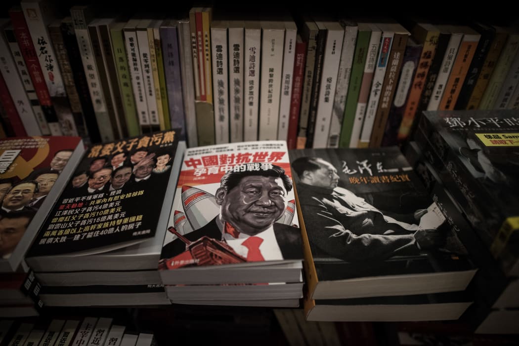 Books about China politics are displayed in a books store in Causeway Bay district in Hong Kong on January 5, 2016.