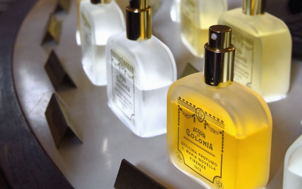 Fragrance bottles in Florence.