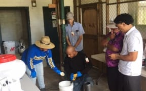 Officials from Samoa were in American Samoa in February 2019 to find out about the local infestation of the invasive little fire ant and discuss strategies to contain the pest.