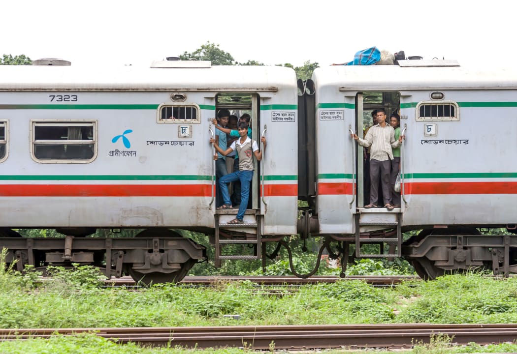 People on a train in Bangladesh (file photo.)
