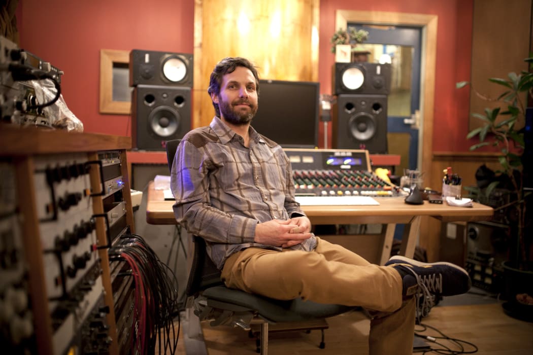 Lee Prebble in studio
