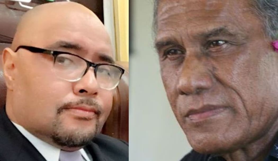 Noble MP Lord Fusitu'a and PM 'Akilisi Pohiva