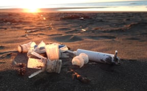 One some Taranaki beaches it’s possible to fill a shopping bag full with shotgun wads in under half an hour.