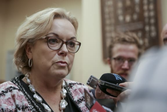 05072016 Photo: Rebekah Parsons-King. Caucus run. Judith Collins.