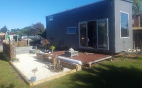 Mr Dall's tiny house is on wheels and can be towed.