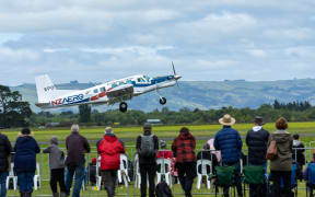 Spectators at Wings over Wairarapa in Masterton.