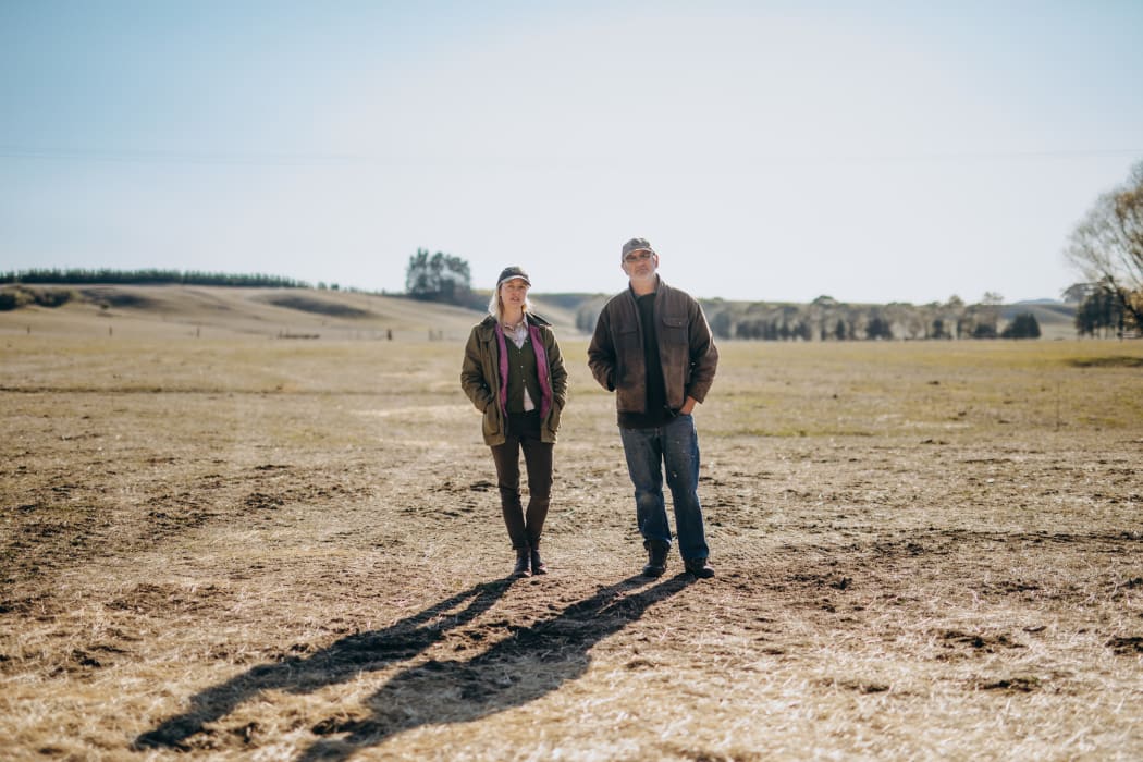 Hawke's Bay farming father and daughter duo, Rhea Dasent and Jeremy Dasent.