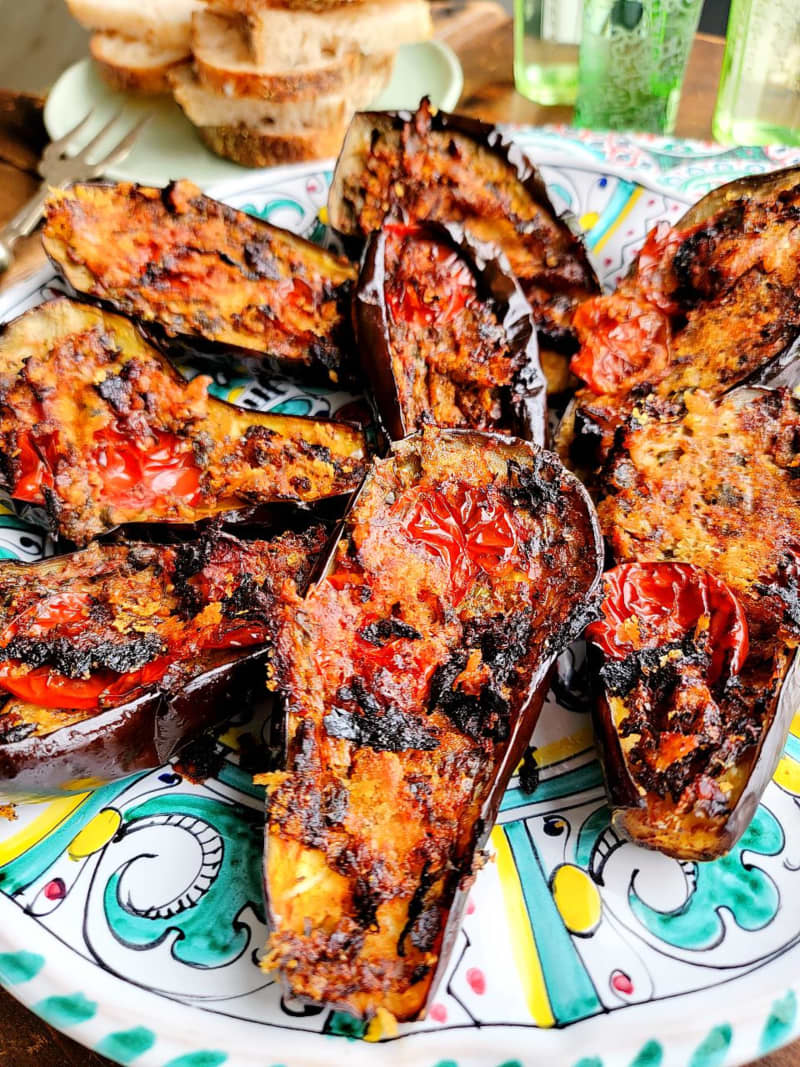 Julie Biuso's Sicilian Baked Eggplants with Capers & Tomatoes