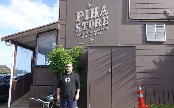 The Piha Store owner Peter Chapman.