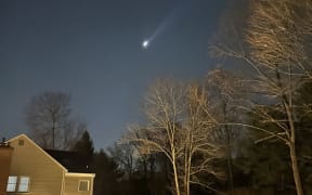 This photo provided by Brian Glenn shows lights over Bernardsville, New Jersey, on Thursday, December 5.