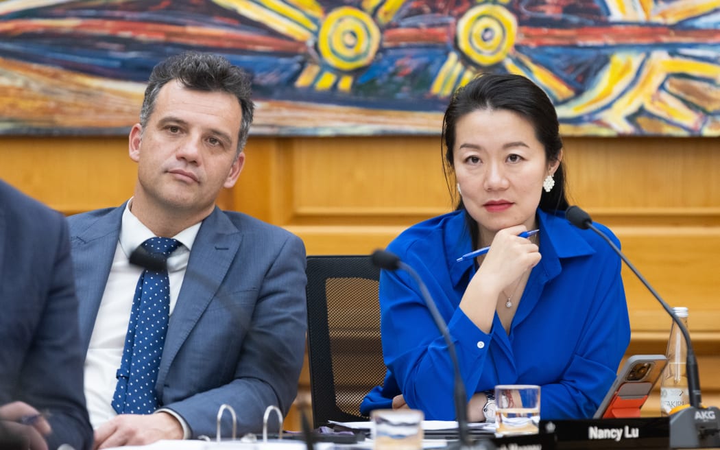 National Party MPs Joseph Mooney & Nancy Lu in Parliament's Regulations Review Committee.