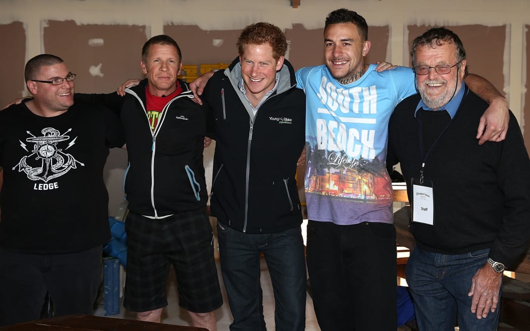 Prince Harry at Christchurch's Odyssey House.