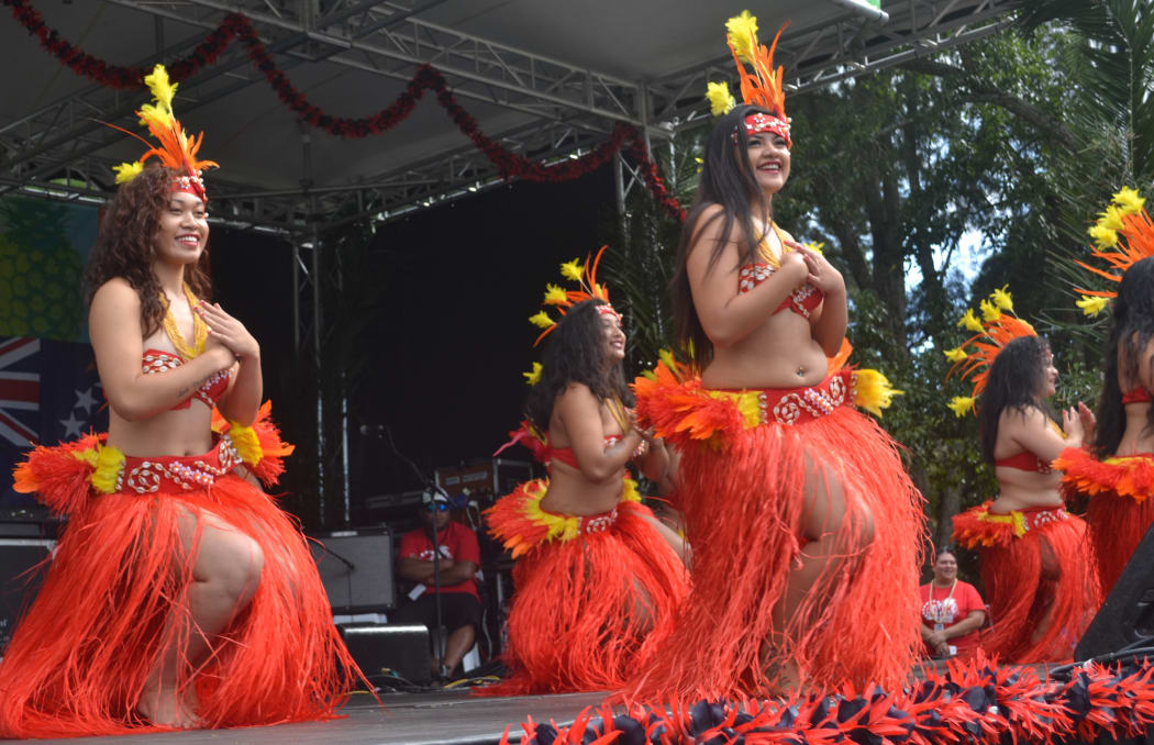 The Cook Island Stage at Pasifika 2016