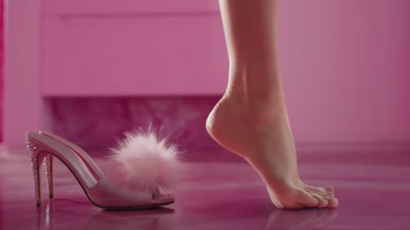 Barbie's feet are the subject of a research study.