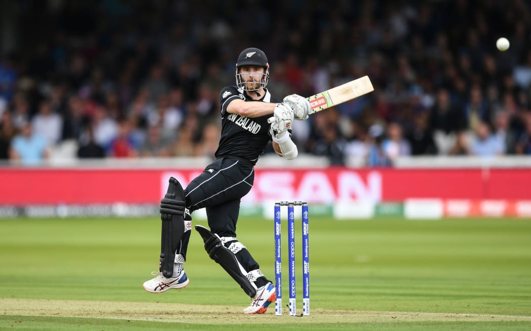 Kane Williamson batting.