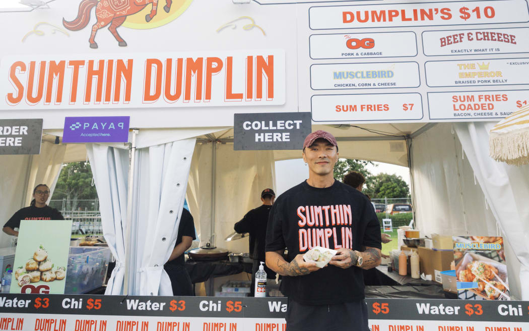 Shane Liu introduces a special edition dumpling created for this year’s Lantern Festival.