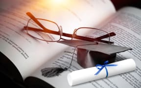 Graduate study abroad program concept