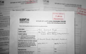 Electoral Commission documents show New Zealand First received loans from the New Zealand First Foundation