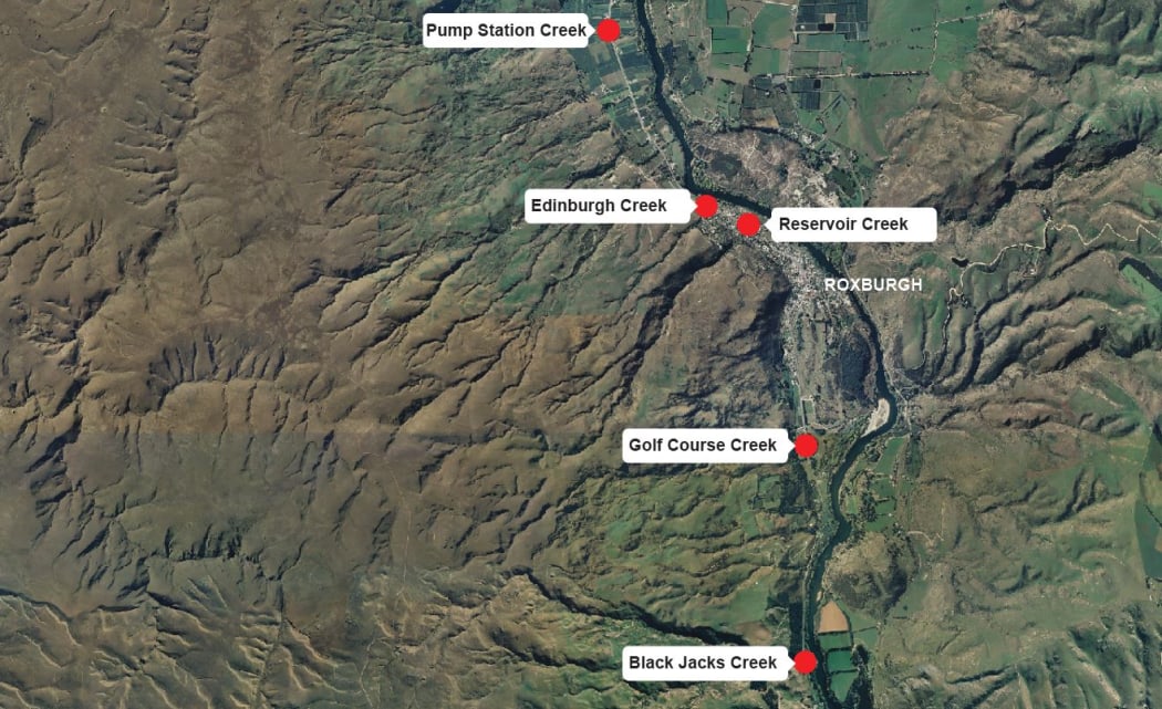 There are five damaged creek sites that cross SH8 that are being worked on simultaneously.
