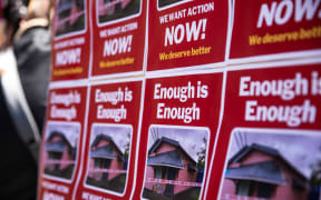 Wellington Dairy owner protest