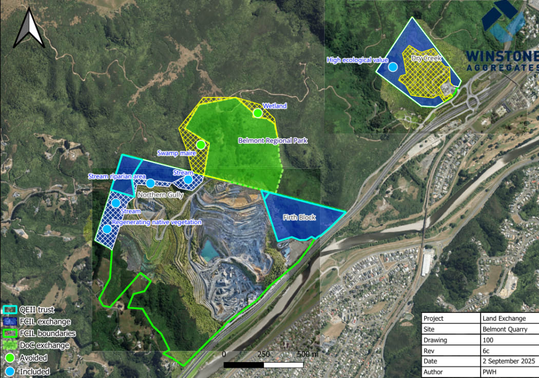Map of the new proposed land swap.