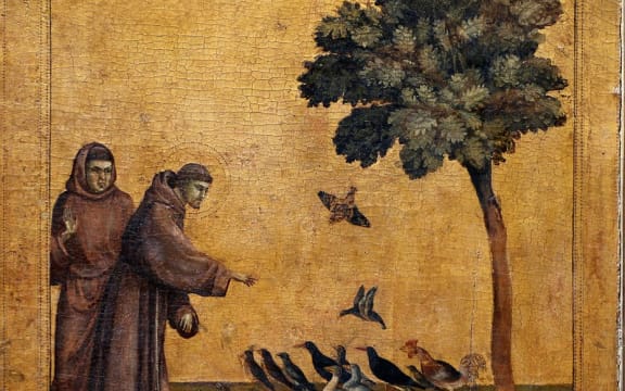 St Francis addressing the birds (Giotto)
