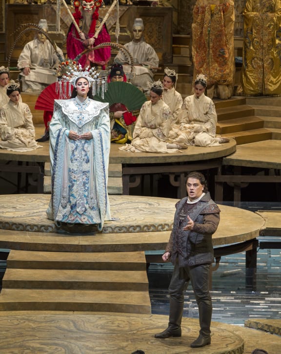 A scene from Turandot at The Metropolitan Opera