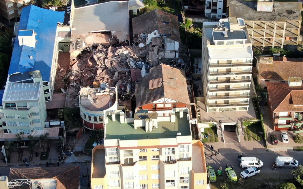 Collapsed hotel