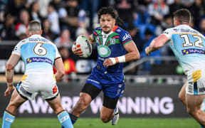 Dallin Watene-Zelezniak of the Warriors, NZ Warriors v Gold Coast Titans.