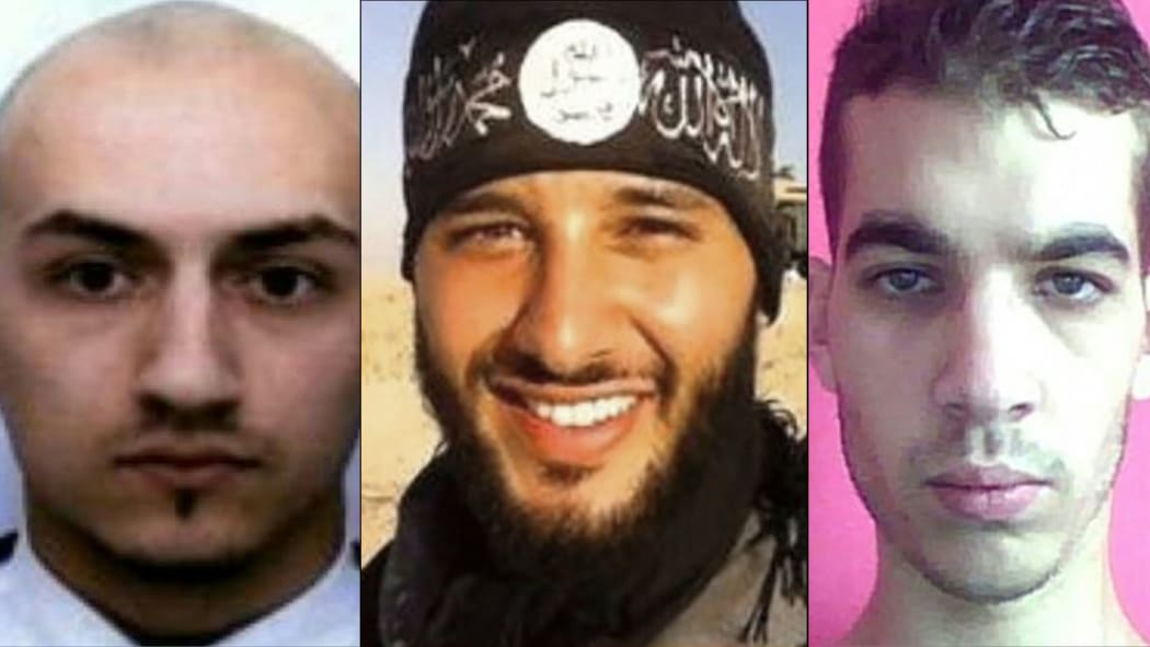 Samy Amimour, Foued Mohamed-Aggad and Omar Ismail Mostefai, who attacked the Bataclan theatre in Paris, killing 90.