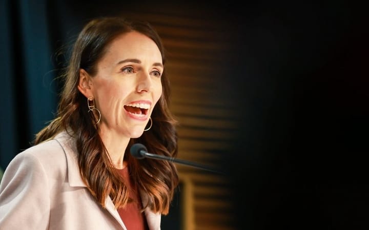 Prime Minister Jacinda Ardern, speaking after a Cabinet meeting, welcomes Australian travellers to New Zealand on the first day of the trans-Tasman travel bubble.
