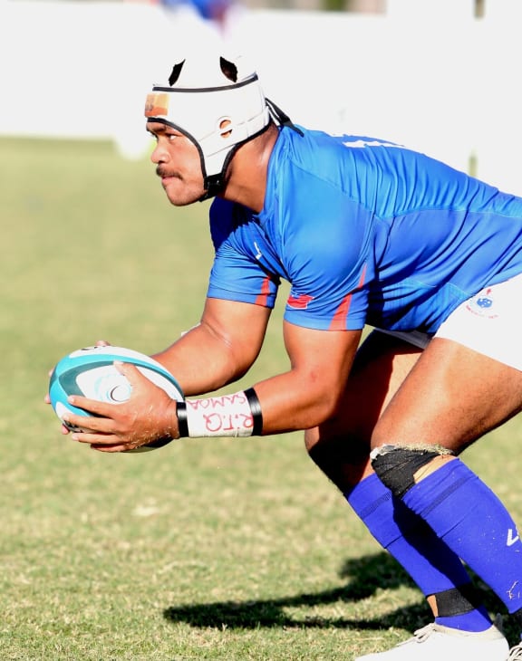 Losi Filipo playing for the Samoa Under 20s.