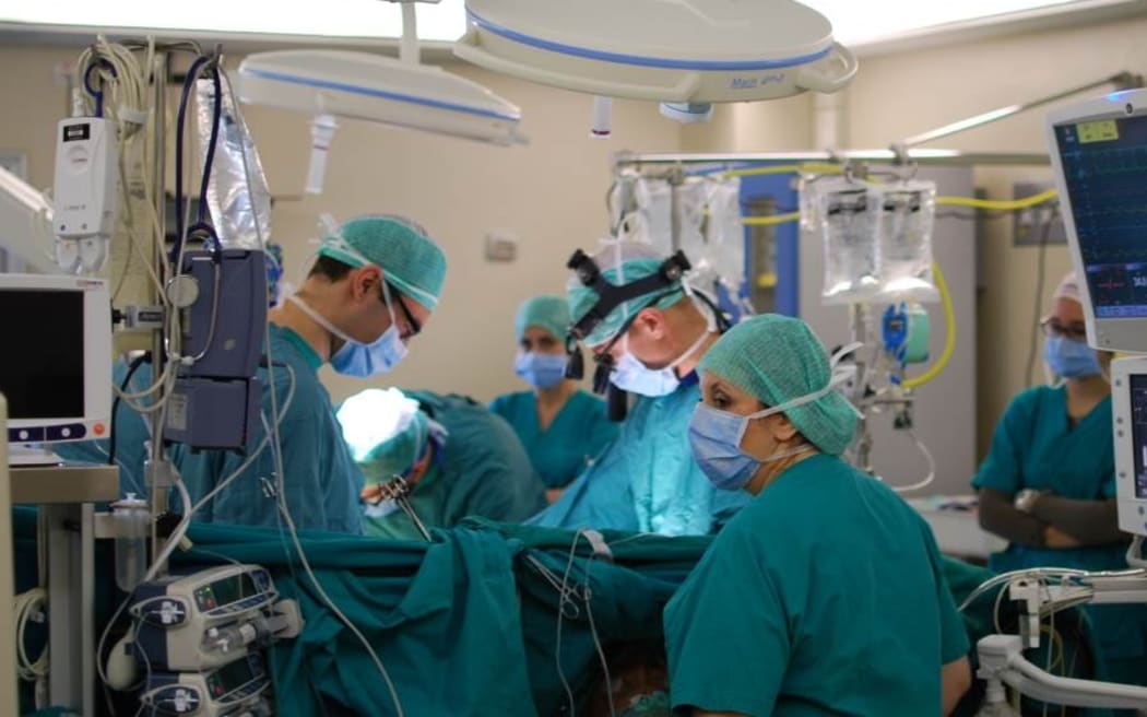 Cardiac surgery in progress