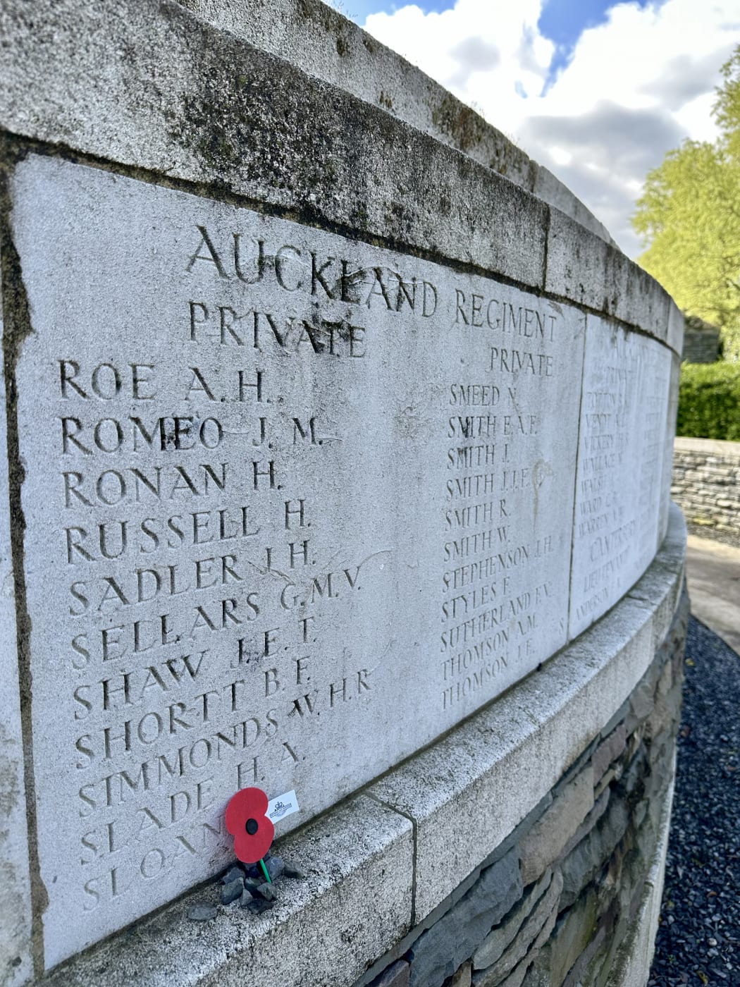 The Messines Right New Zealand Memorial to the Missing